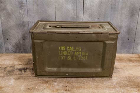 old metal miliatary ammo box|military ammunition boxes for sale.